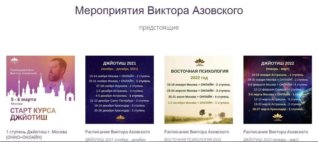 Общие обзор Виктора Азовского и его прогнозов
